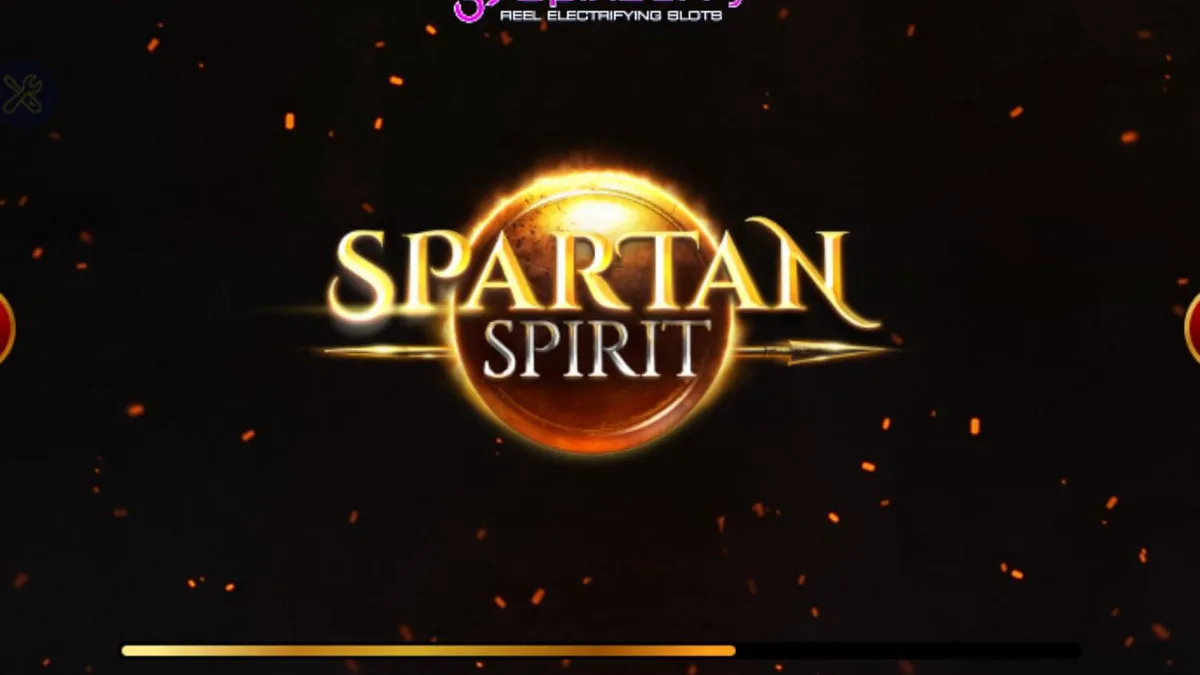 Prajurit Spartan dalam latar belakang pertempuran kuno pada slot Spartan Spirit